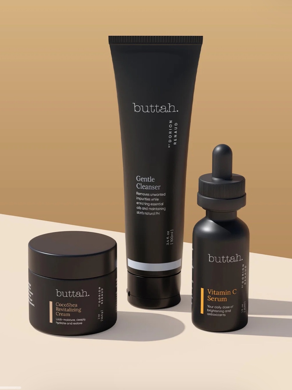 Gentle Cleanser & Vitamin C Serum Set — Black